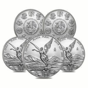 5 Mexican Silver Libertads